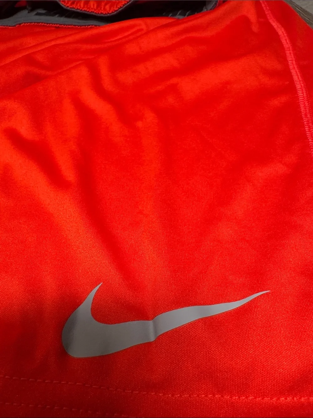 Player issued bowl game. Nike Bright Orange Performance Shorts.